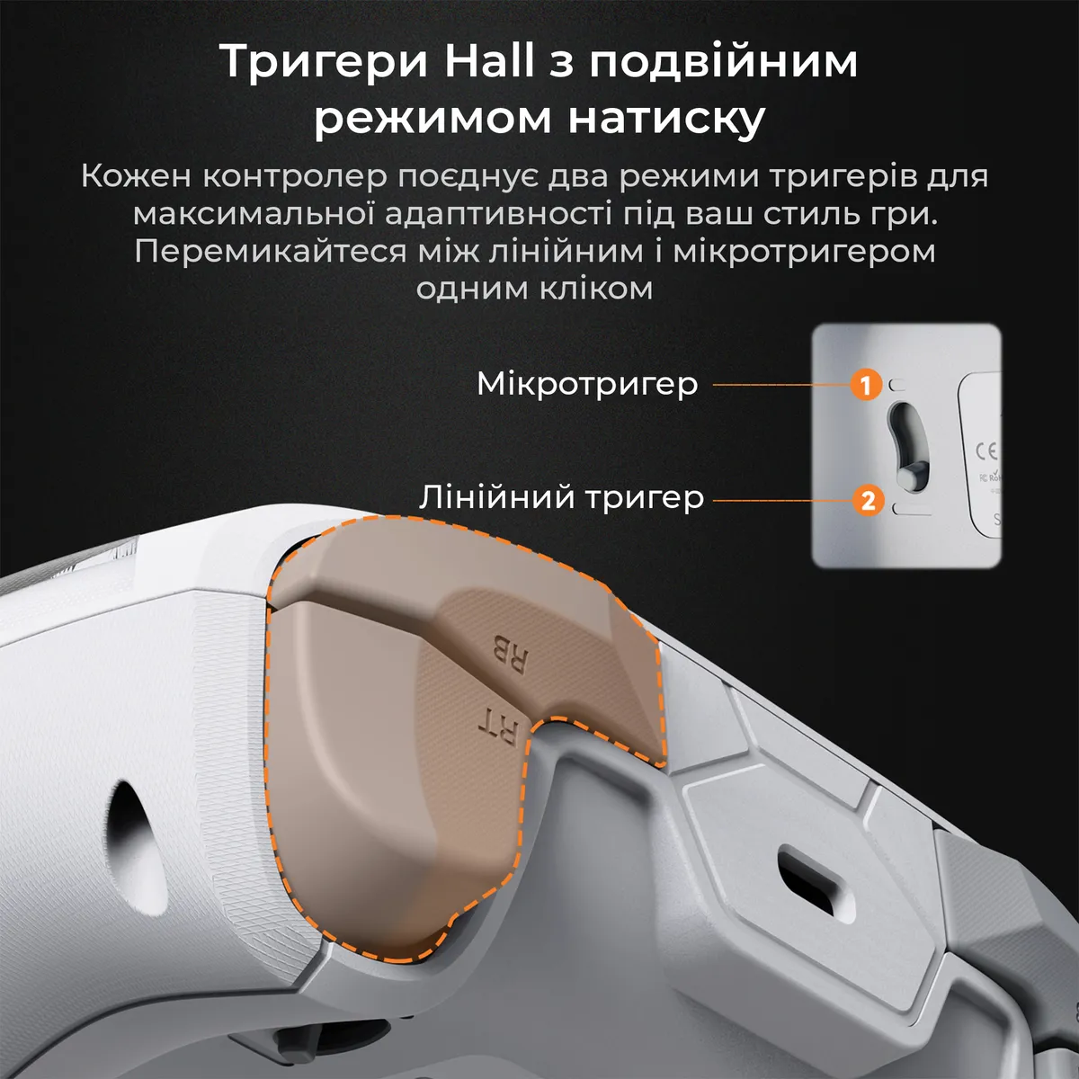 Геймпад Ajazz GP100S RGB White - мініатюра 8