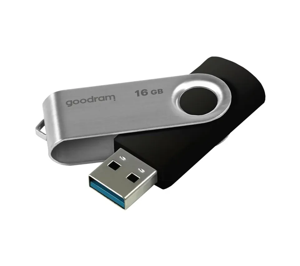 Флеш-накопичувач USB3.2 16GB Goodram UTS3 (Twister) Black (UTS3-0160K0R11) - мініатюра 3