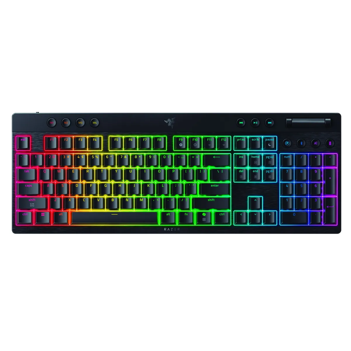 Клавіатура бездротова Razer BlackWidow V4 Low-Profile Yellow switch (RZ03-05271500-R3M1) - зображення 1
