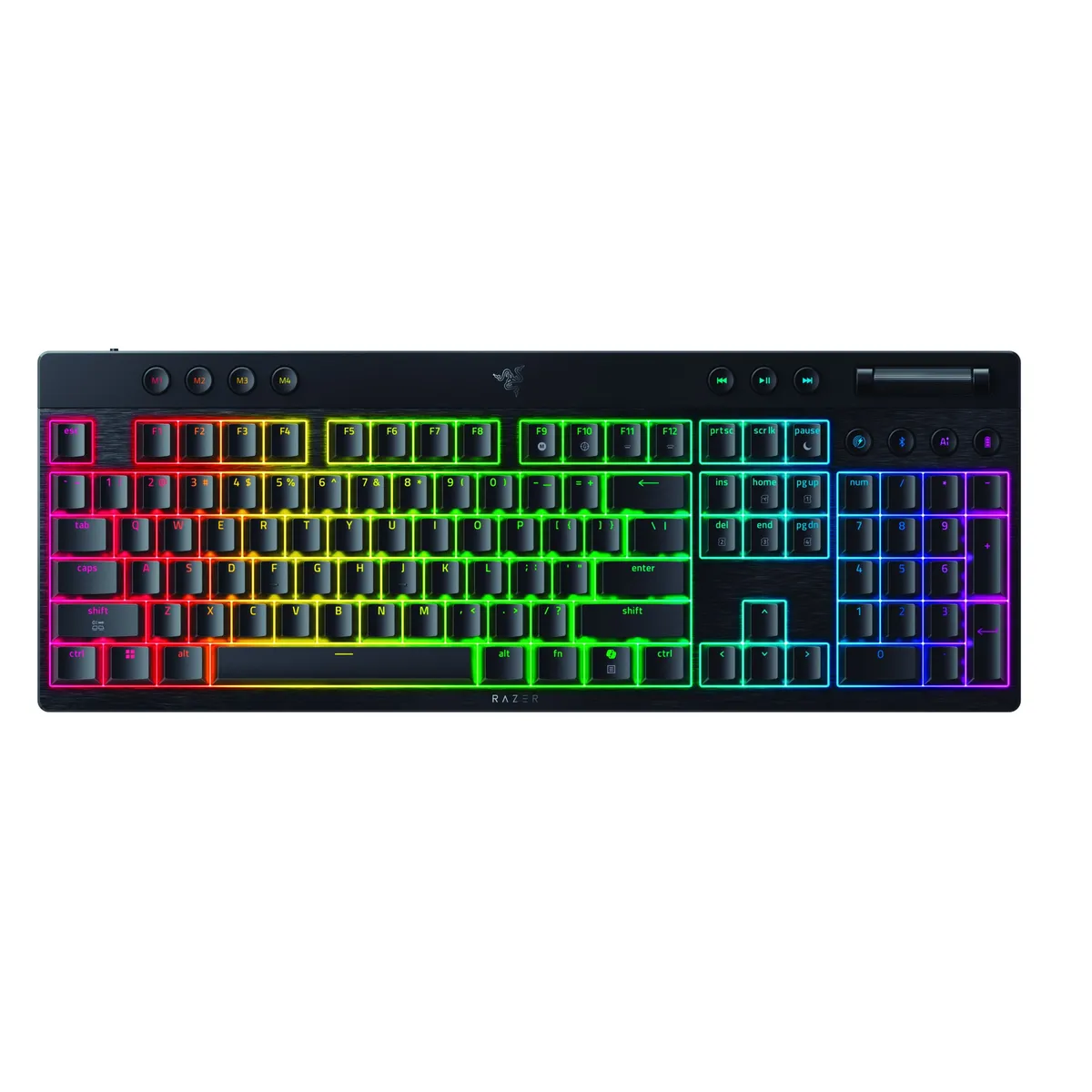 Клавіатура бездротова Razer BlackWidow V4 Low-Profile Green switch (RZ03-05270100-R3M1) - зображення 1
