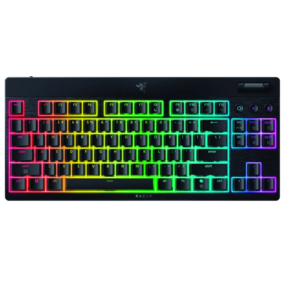 Клавіатура бездротова Razer BlackWidow V4 Low-Profile TKL Green switch (RZ03-05450500-R3M1) - зображення 1