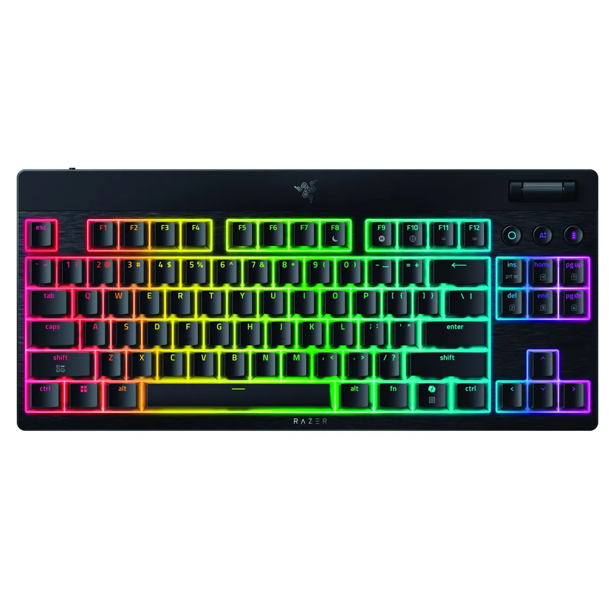 Клавіатура бездротова Razer BlackWidow V4 Low-Profile TKL Orange switch (RZ03-05450700-R3M1) - зображення 1