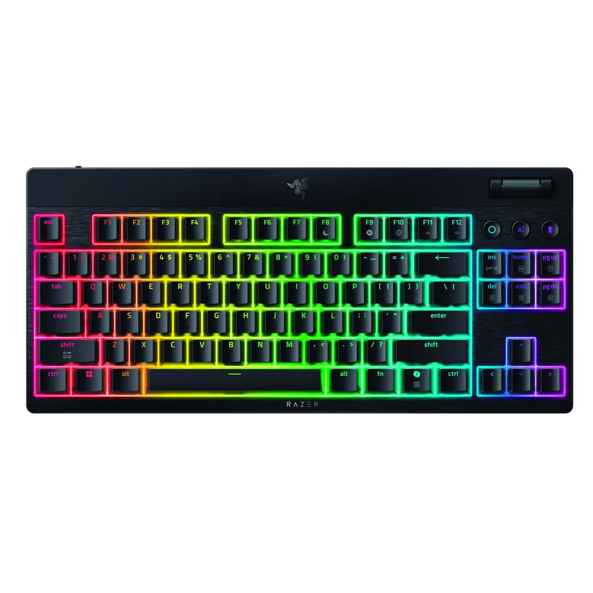 Клавіатура бездротова Razer BlackWidow V4 Low-Profile TKL Yellow switch (RZ03-05450100-R3M1) - зображення 1