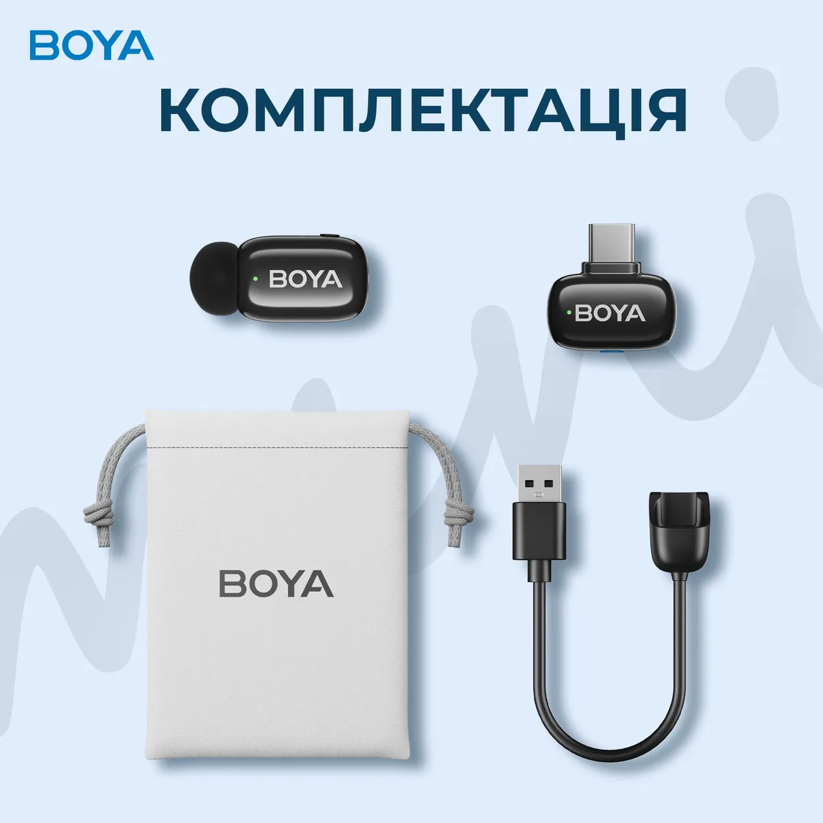 Мікрофон BOYA mini-16 Type-C Black - мініатюра 15