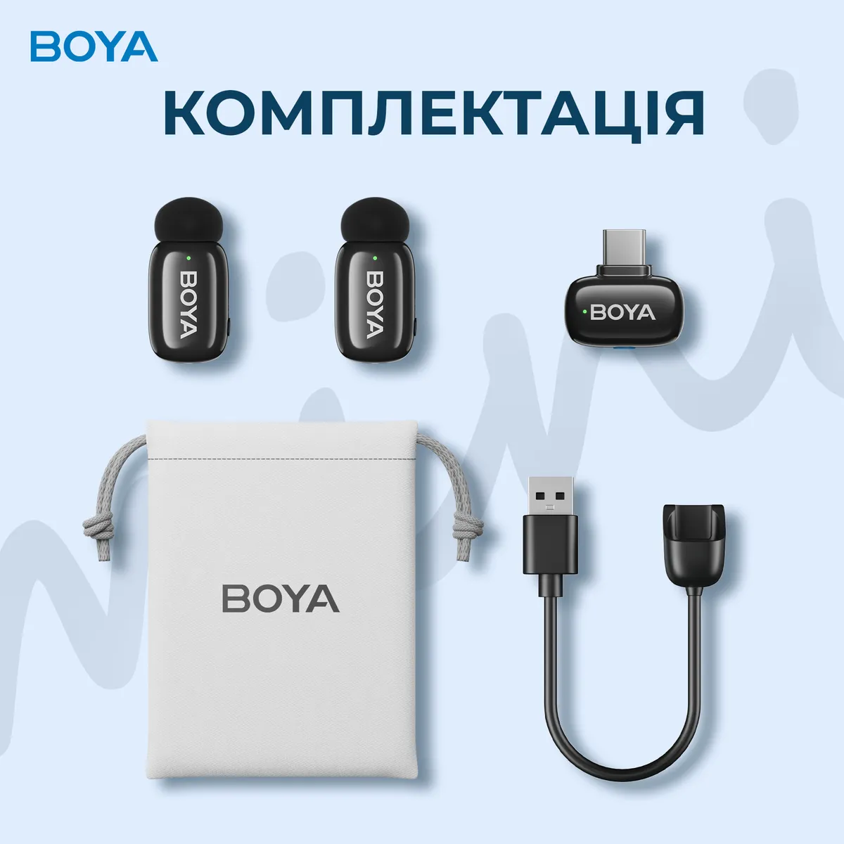Мікрофон BOYA mini-23 Type-C Black - мініатюра 6