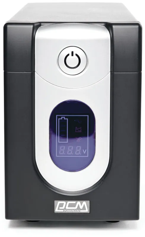 Джерело безперебійного живлення Powercom IMD-1200AP LCD, Lin.int., AVR, 6 х IEC, USB, RJ-45, метал (00210138) - зображення 1