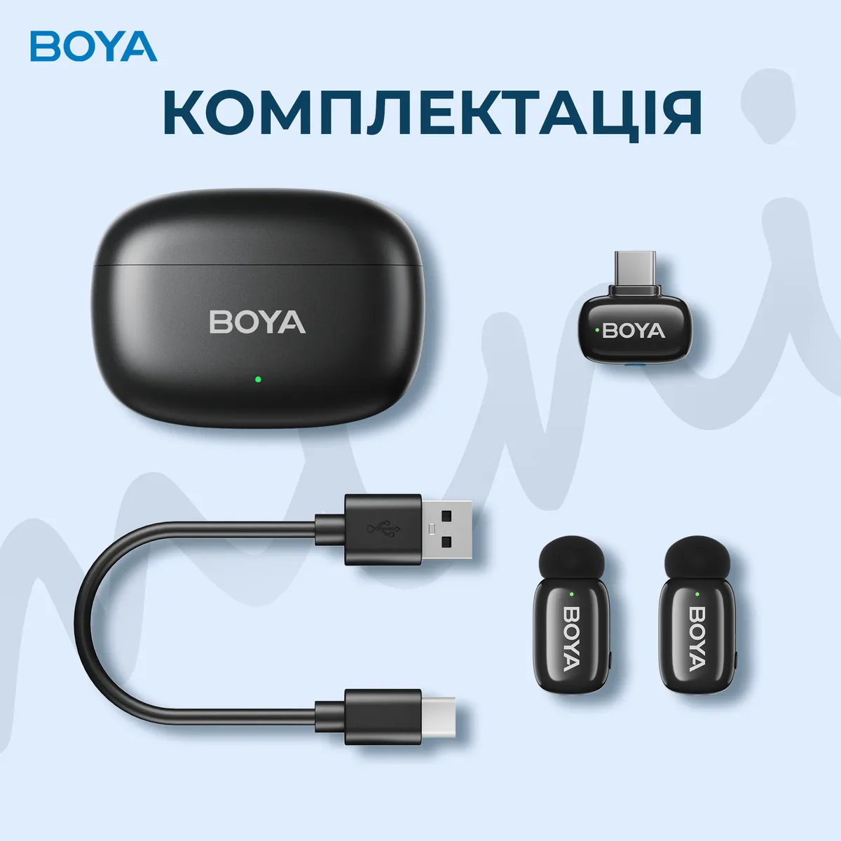 Мікрофон BOYA mini-14 Type-C Black - мініатюра 10