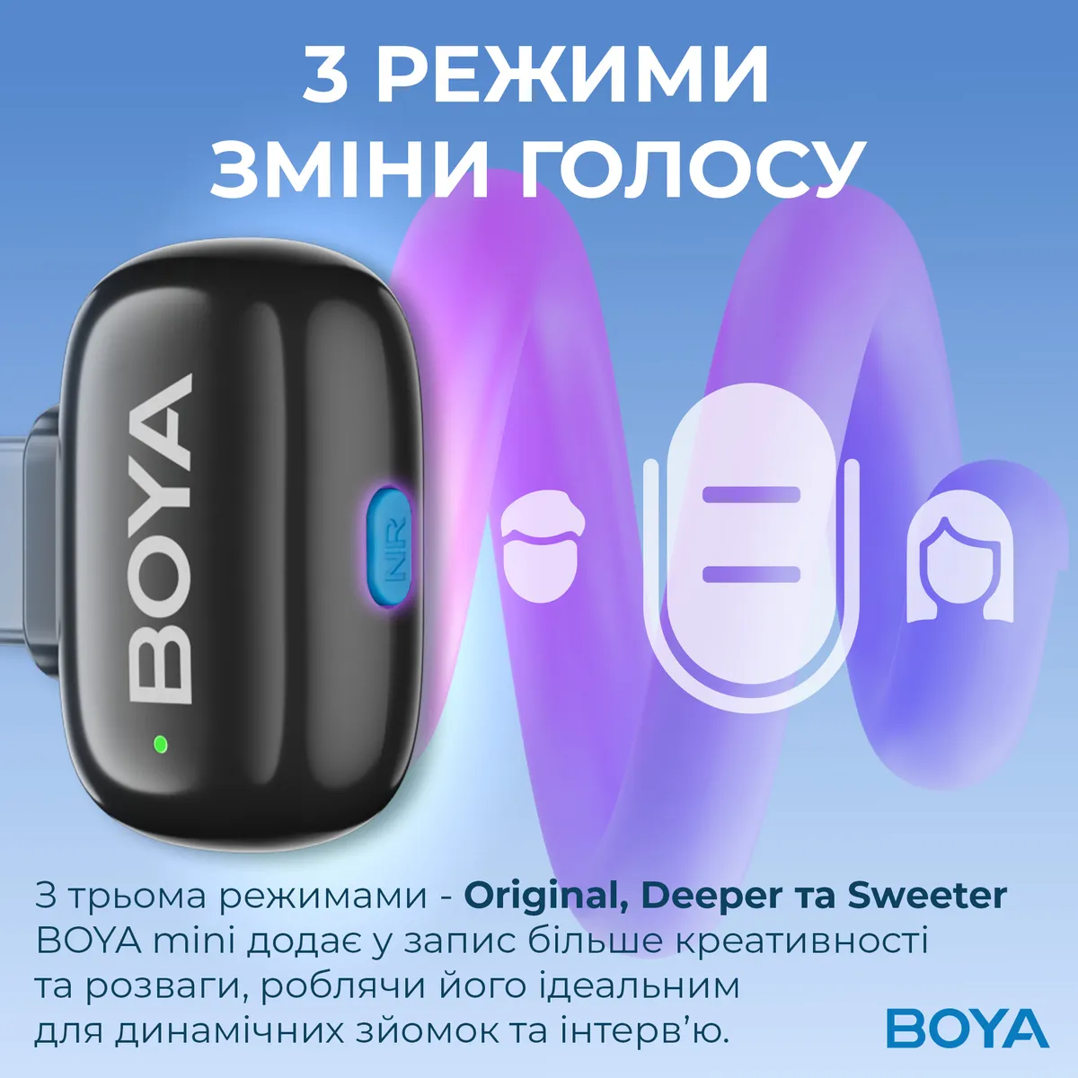 Мікрофон BOYA mini-14 Type-C Black - мініатюра 7