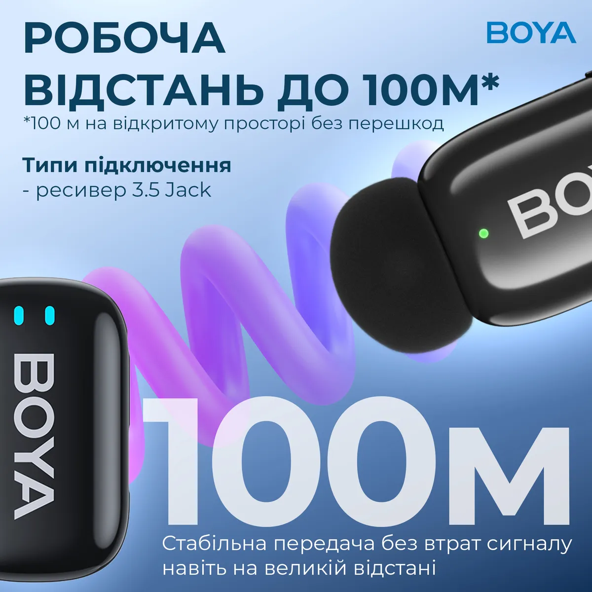 Мікрофон BOYA mini-18 TRS for camera Black - мініатюра 7