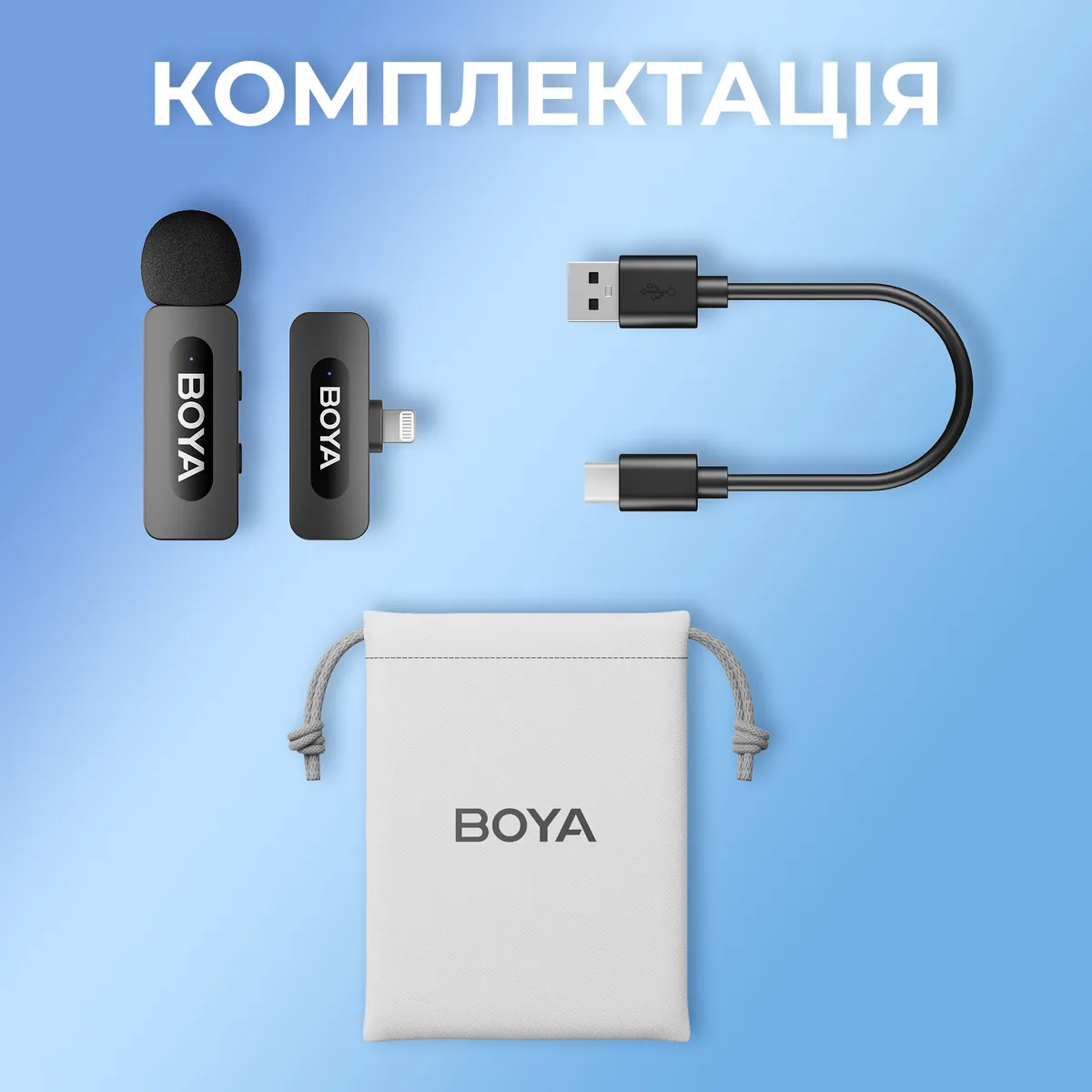 Мікрофон BOYA BY-V1 Lightning Black - мініатюра 11