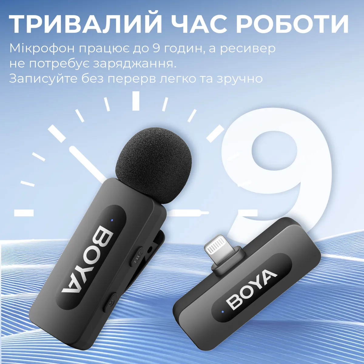 Мікрофон BOYA BY-V1 Lightning Black - мініатюра 7