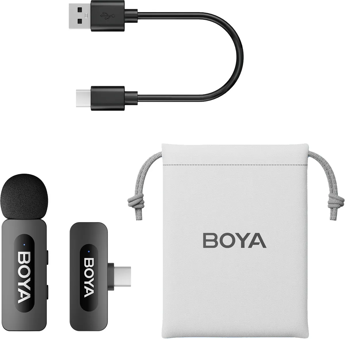 Мікрофон BOYA BY-V10 Type-C Black - мініатюра 2