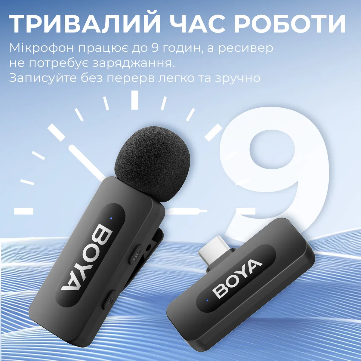 Мікрофон BOYA BY-V10 Type-C Black - мініатюра 6