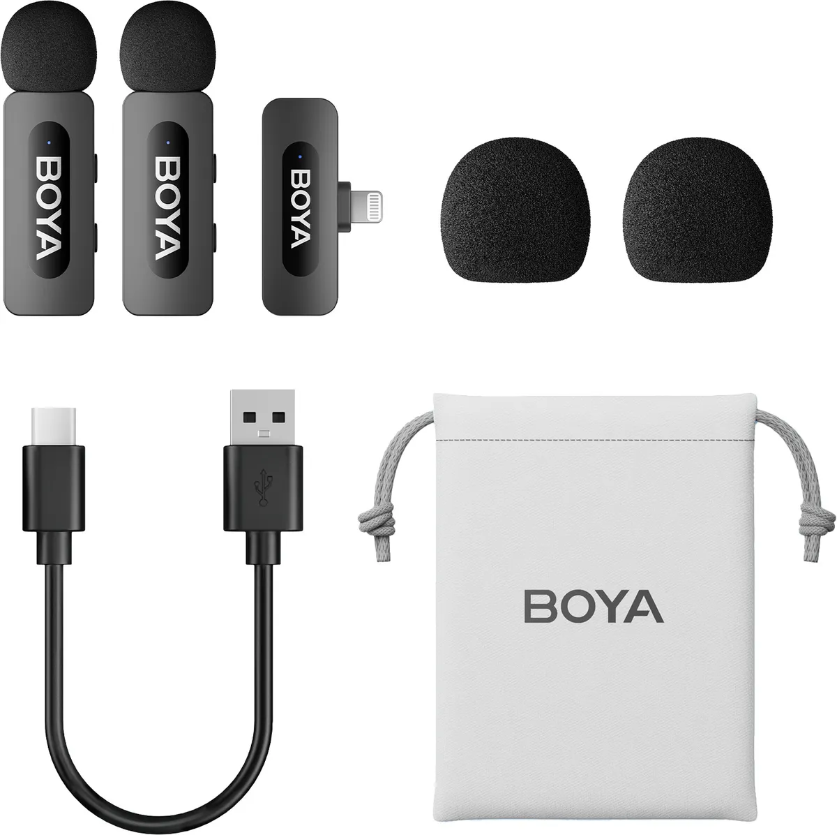 Мікрофон BOYA BY-V2 Lightning Black - мініатюра 2