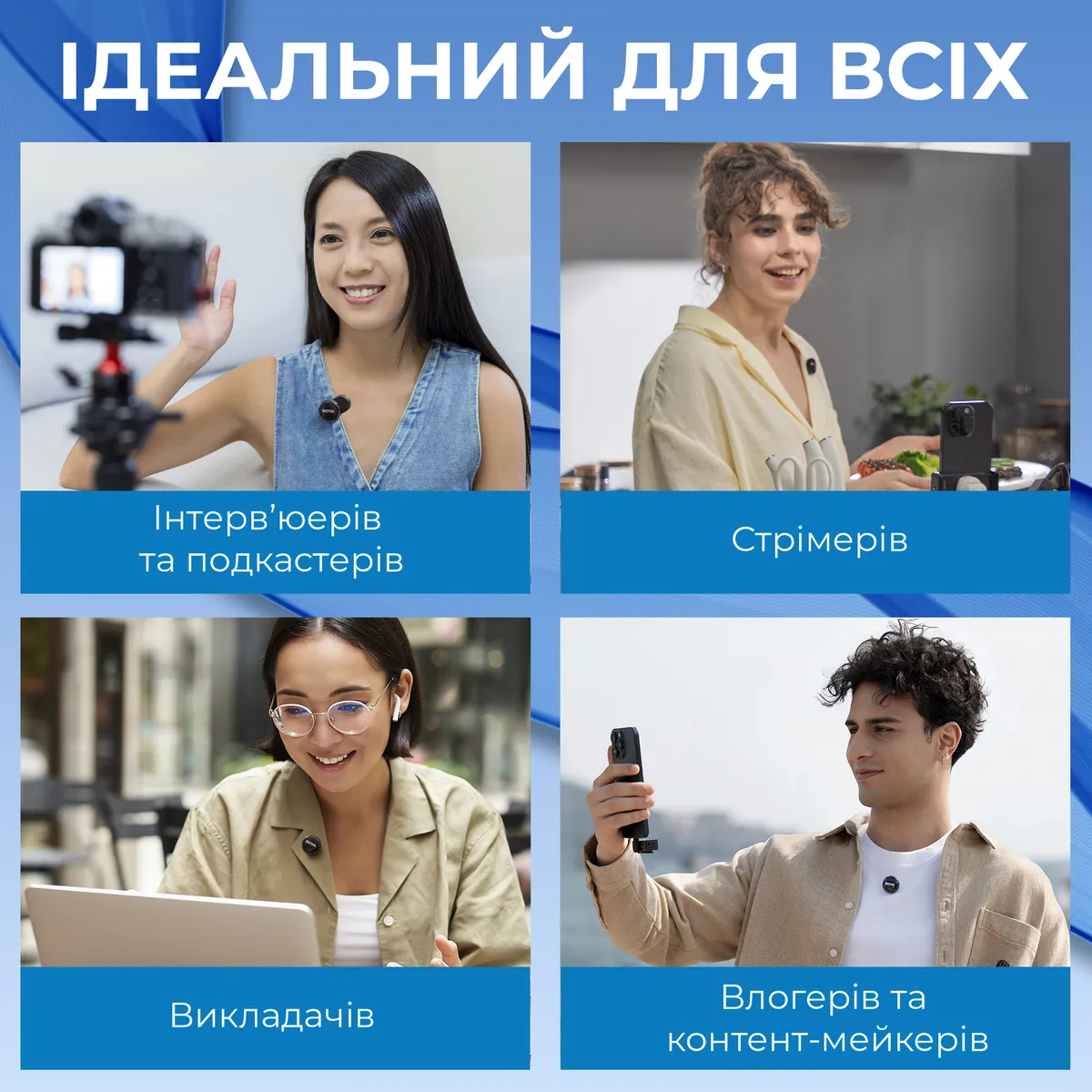 Мікрофон BOYA LINK 3-01 Type-C/TRS/Lightning Black - мініатюра 18
