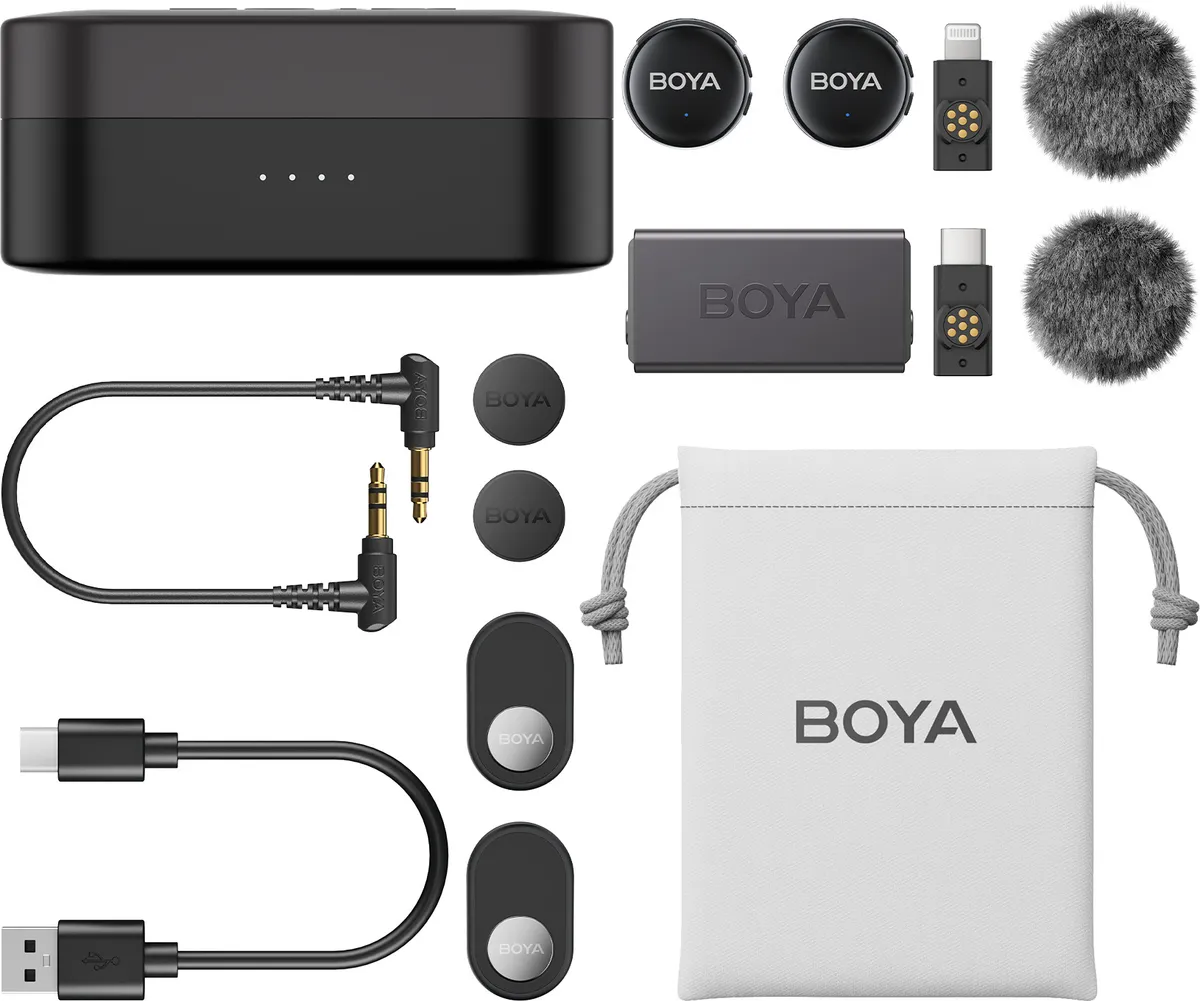 Мікрофон BOYA LINK 3-01 Type-C/TRS/Lightning Black - мініатюра 2