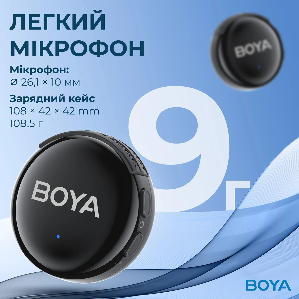 Мікрофон BOYA LINK 3-01 Type-C/TRS/Lightning Black - мініатюра 7