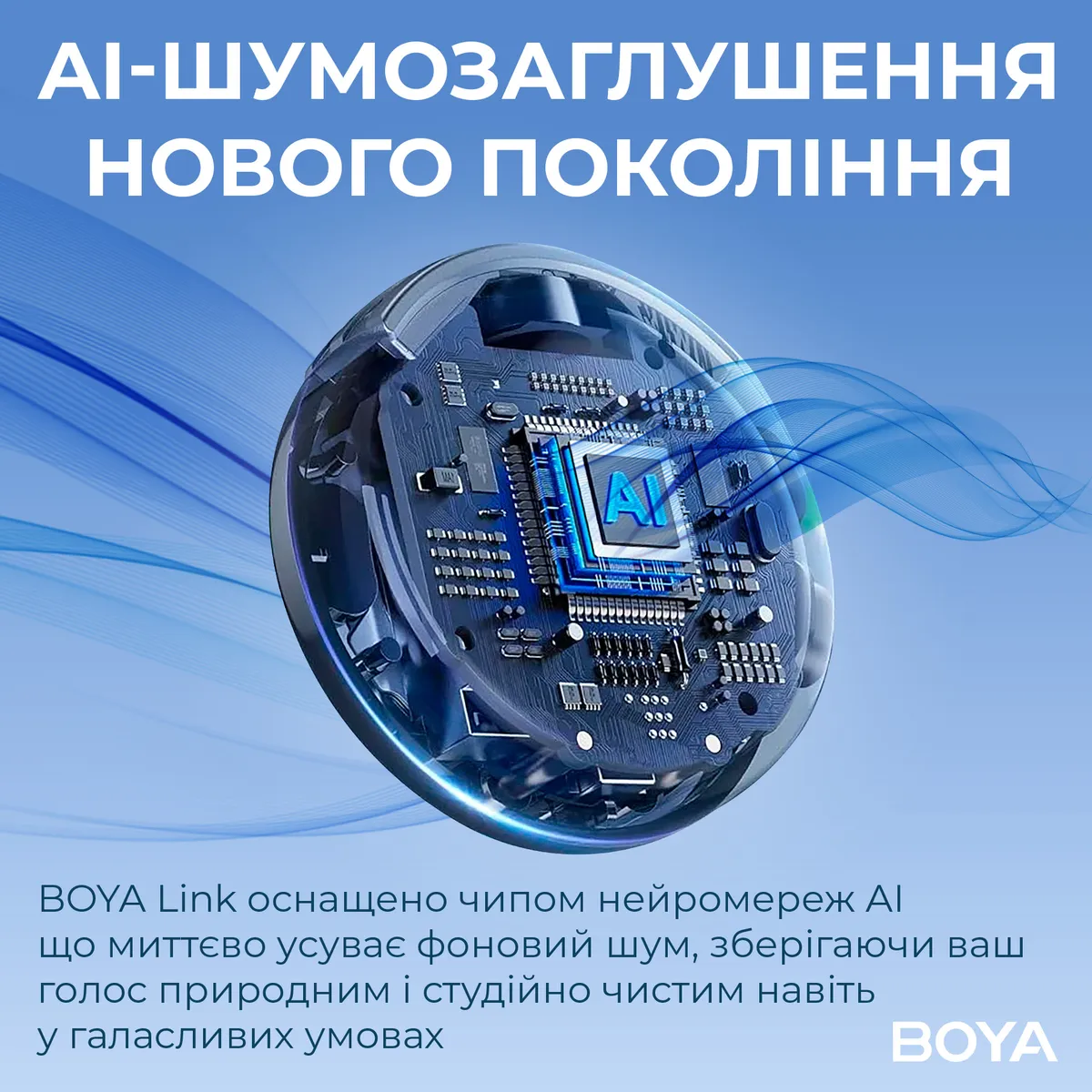 Мікрофон BOYA LINK 3-01 Type-C/TRS/Lightning Black - мініатюра 8