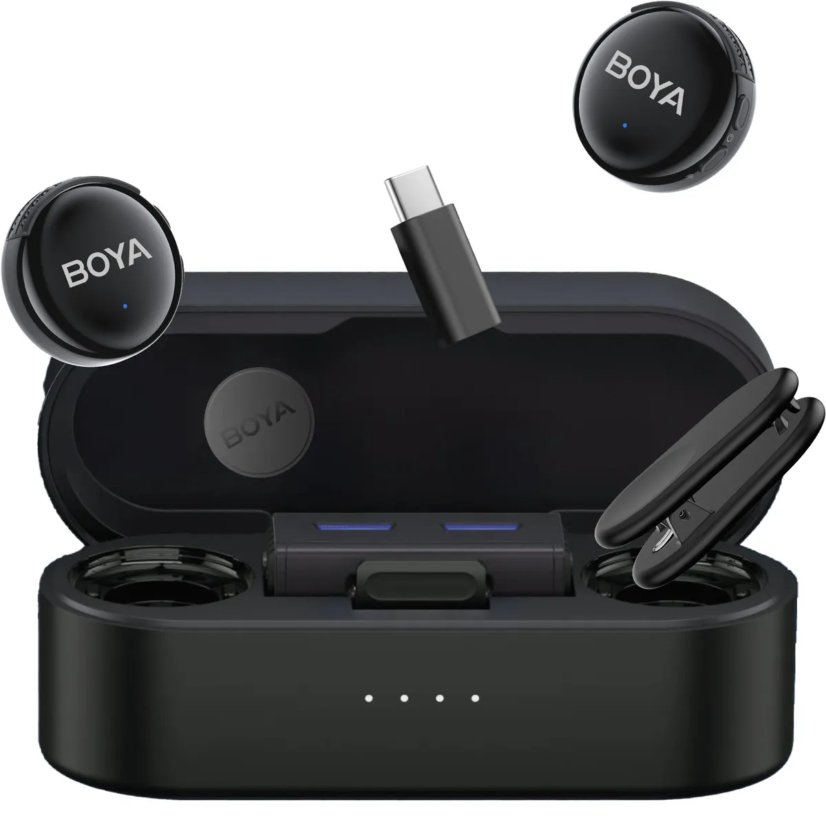 Мікрофон BOYA LINK 3-02 Type-C/TRS Black - зображення 1