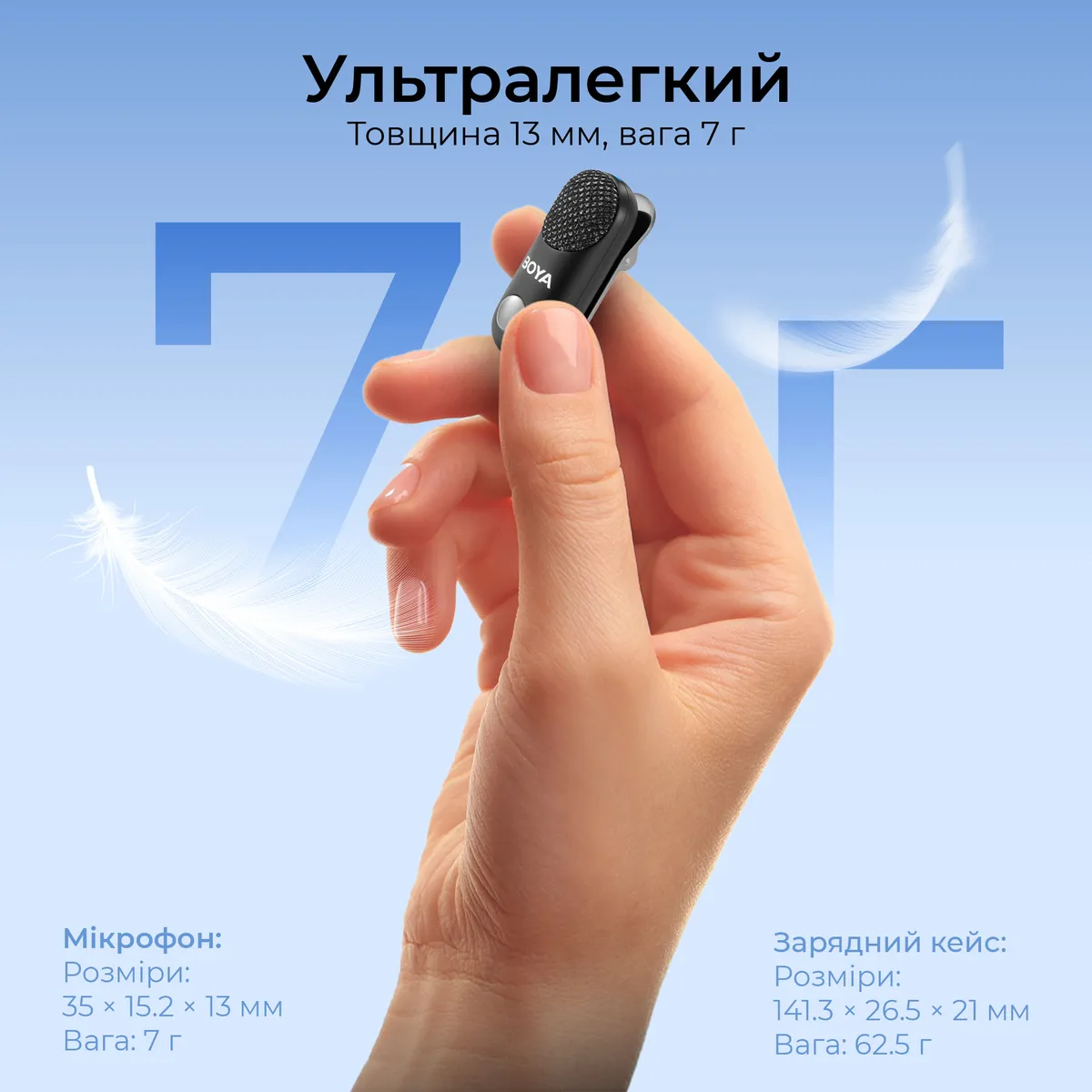 Мікрофон BOYA Magic-02 Type-C/Lightning Black - мініатюра 3