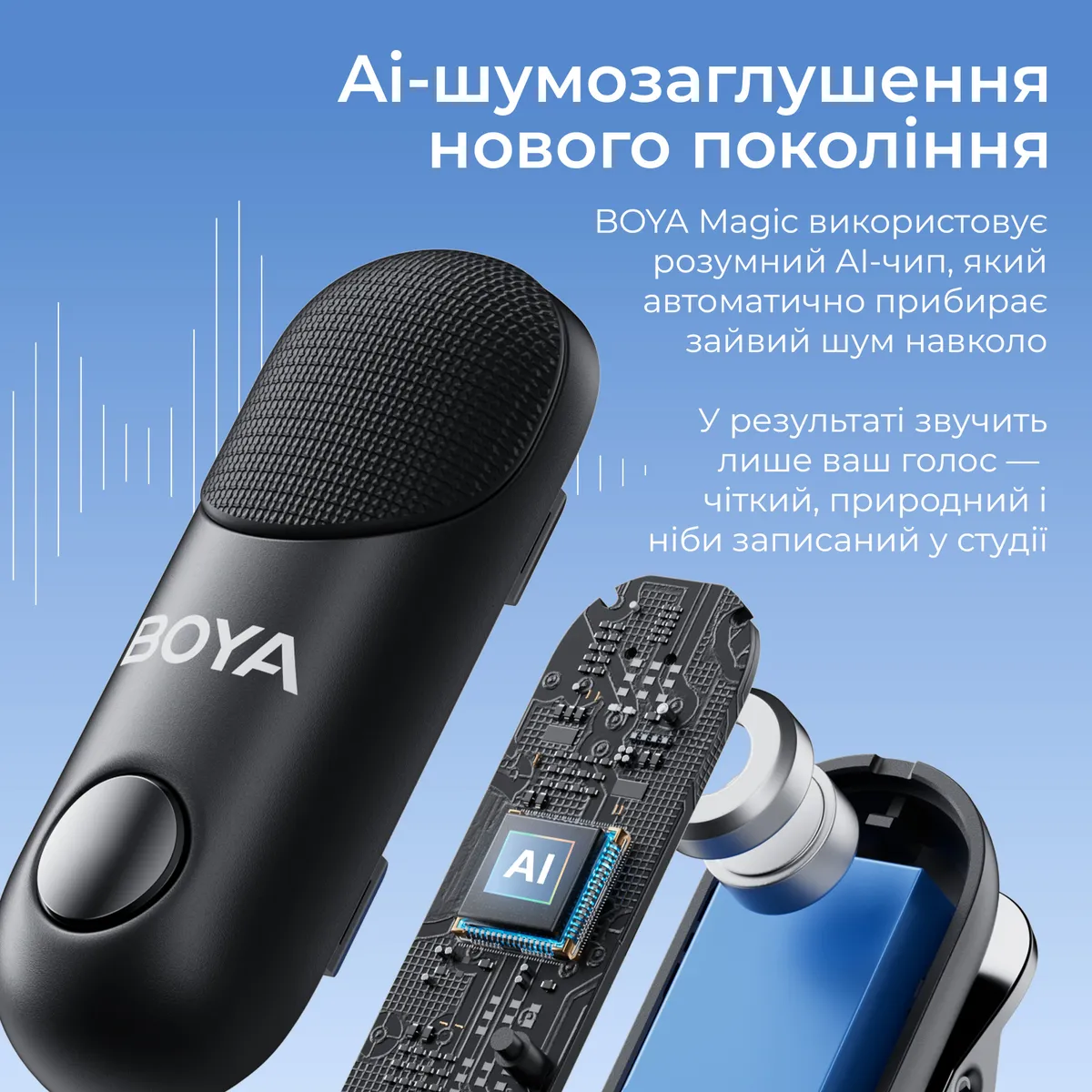 Мікрофон BOYA Magic-02 Type-C/Lightning Black - мініатюра 4