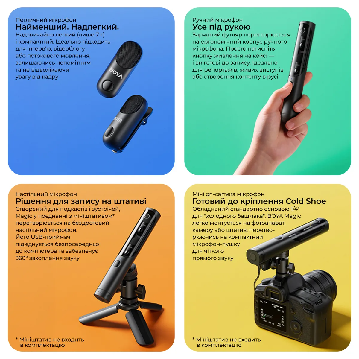 Мікрофон BOYA Magic-02 Type-C/Lightning Black - мініатюра 9