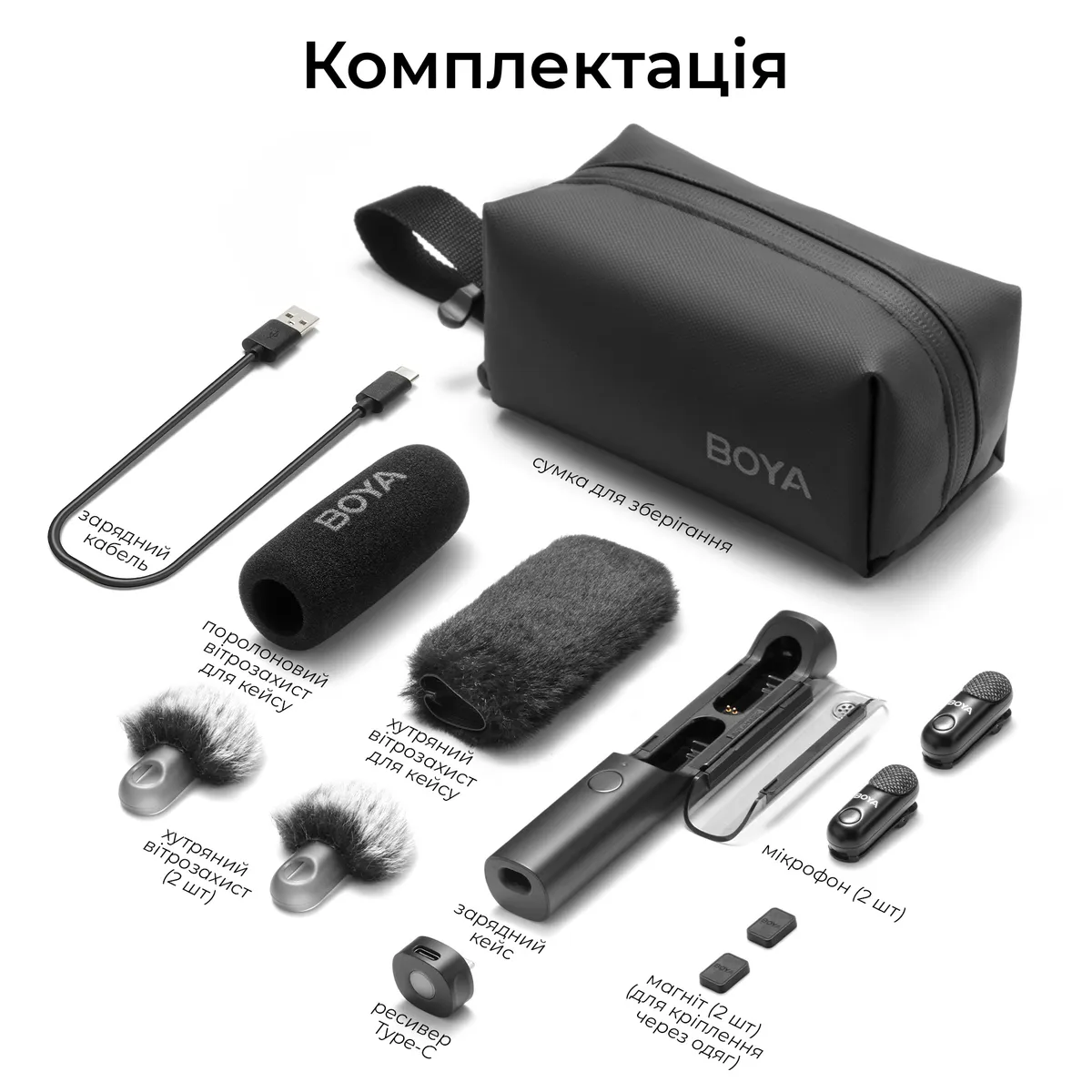 Мікрофон BOYA Magic-05 Type-C Black - мініатюра 4