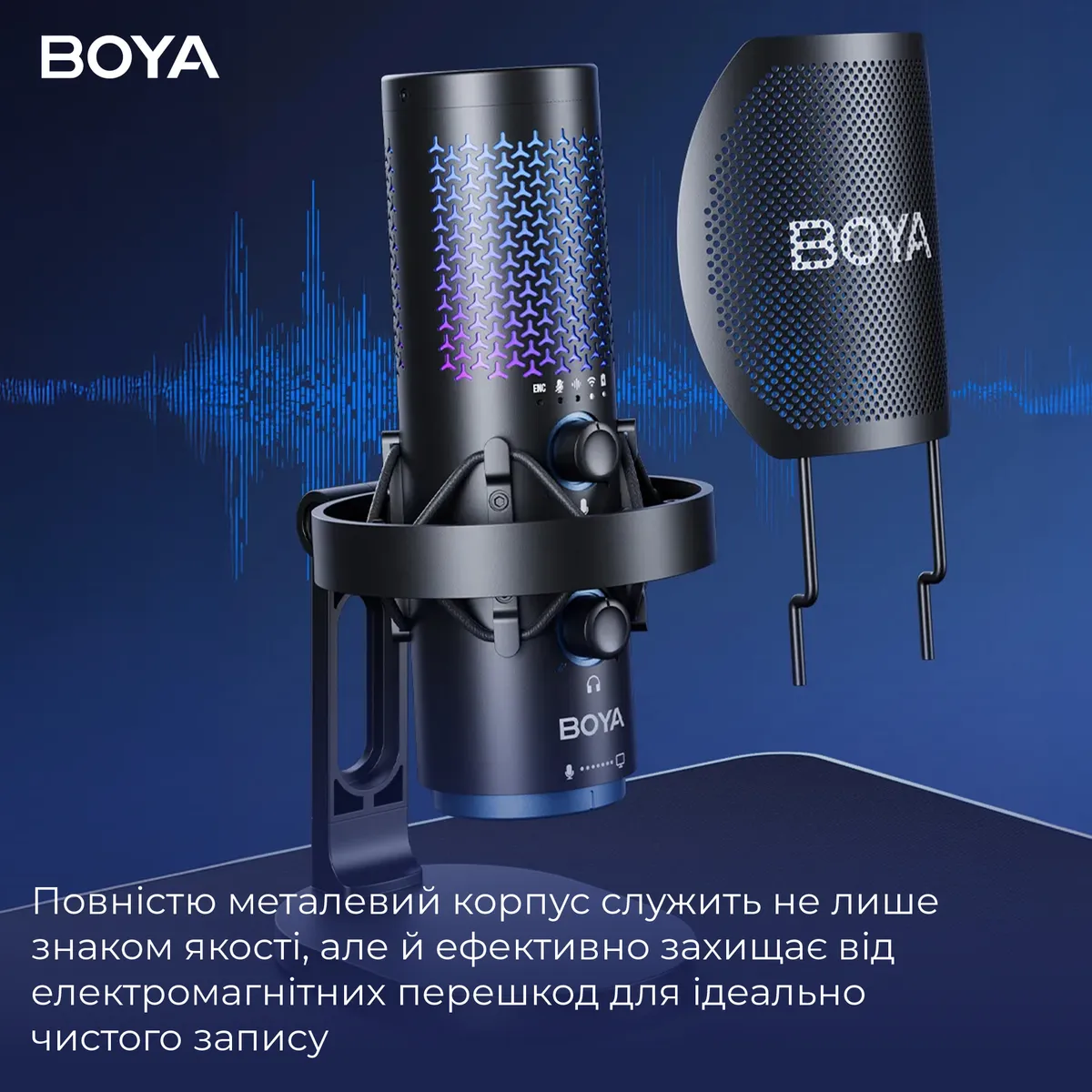 Мікрофон BOYA K5-02 RGB Black - мініатюра 10