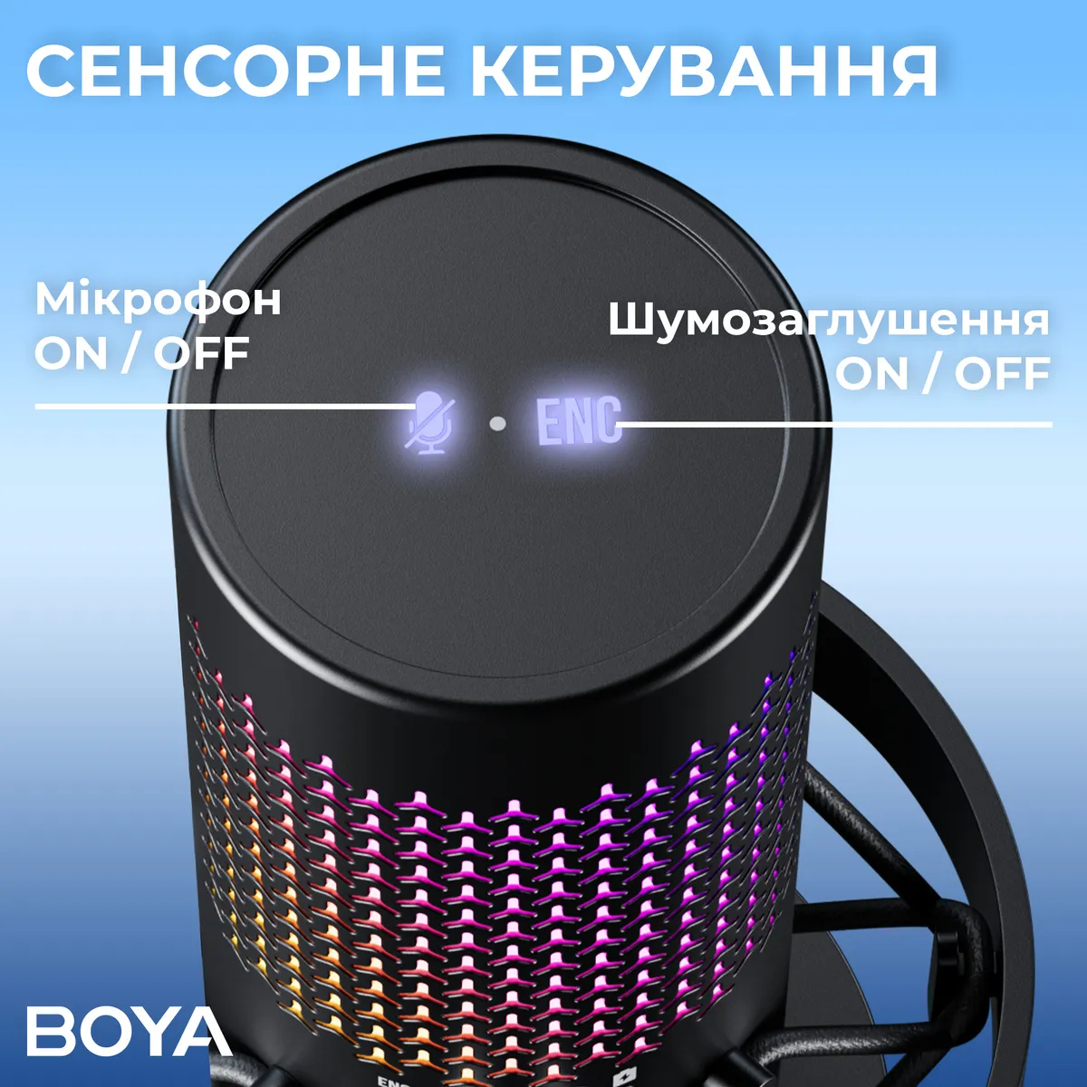 Мікрофон BOYA K5-02 RGB Black - мініатюра 13
