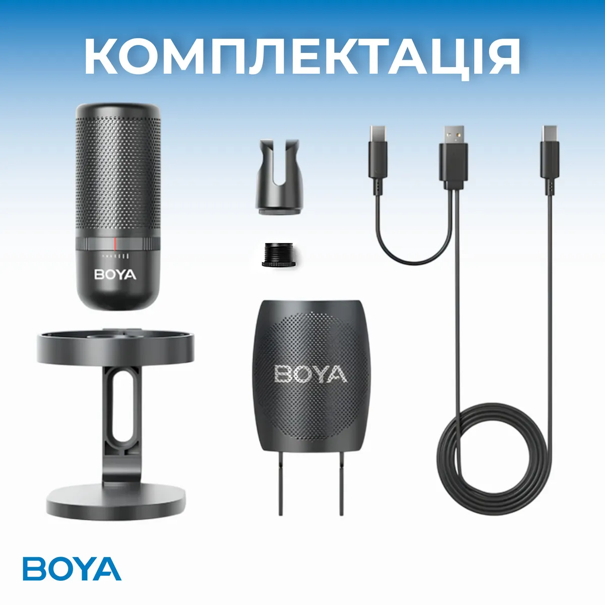Мікрофон BOYA K3-02 RGB Black - мініатюра 14