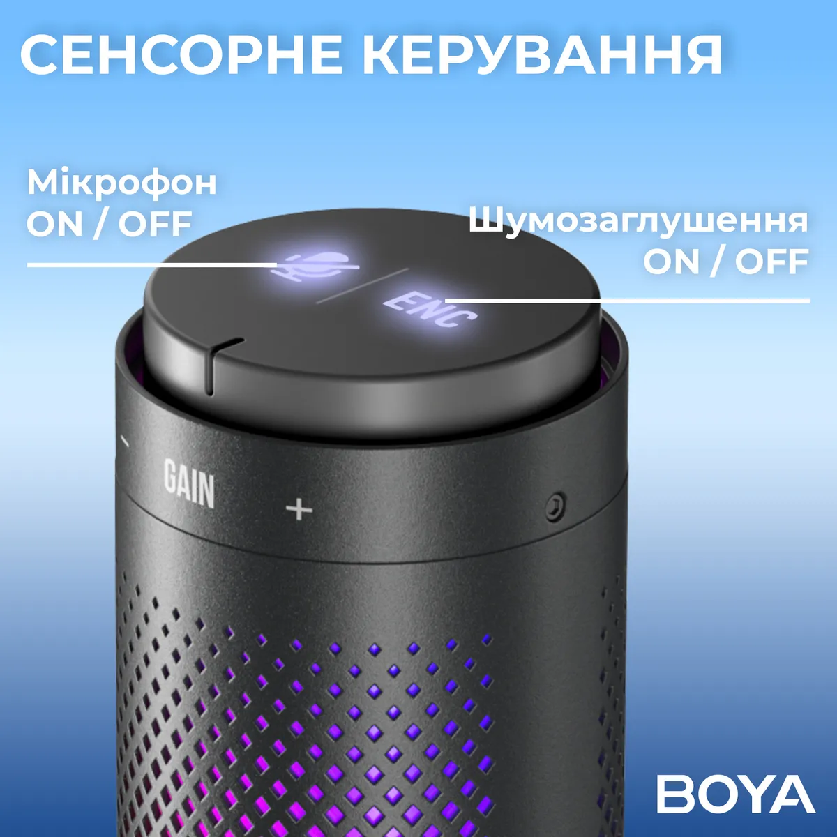 Мікрофон BOYA K9 RGB Black - мініатюра 9