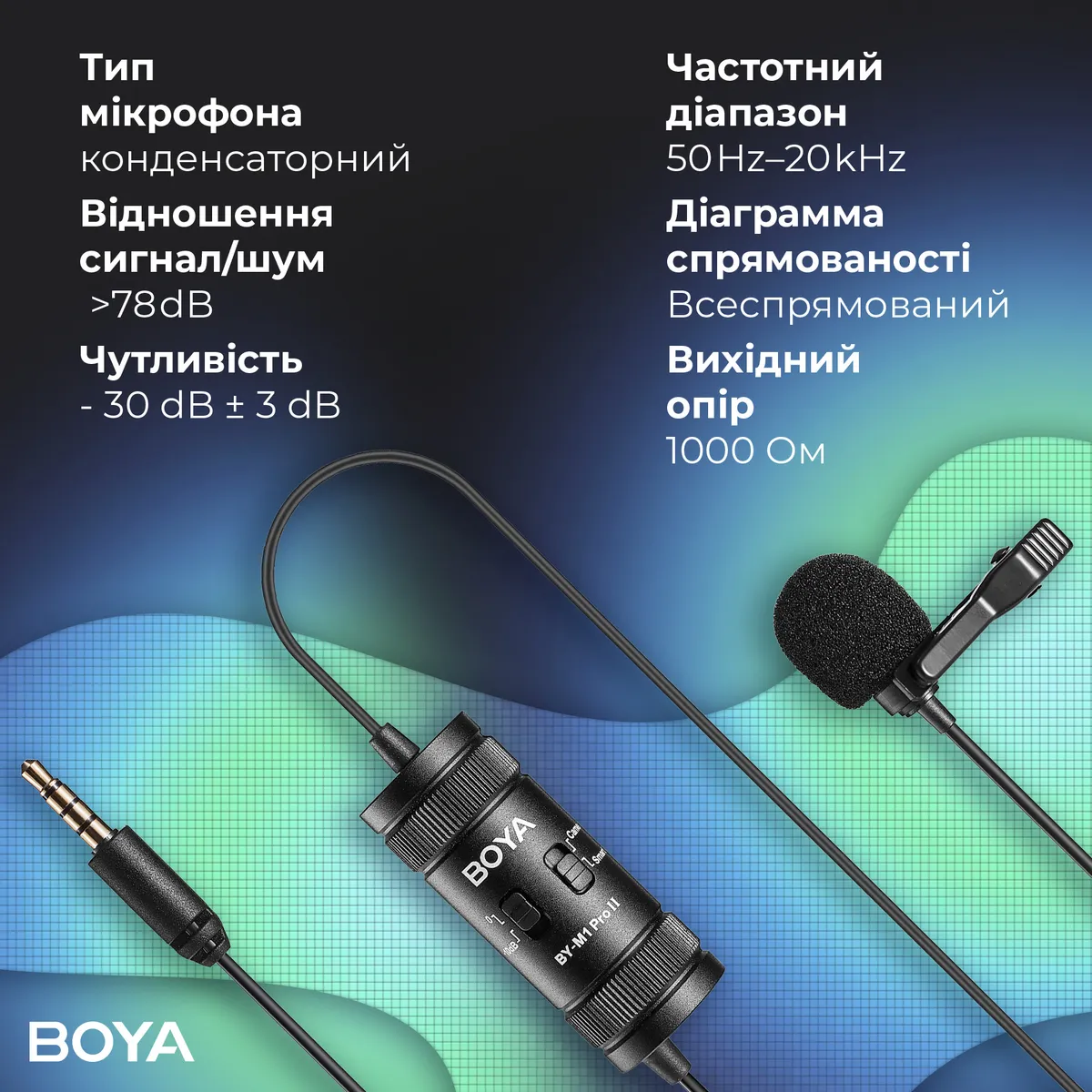 Мікрофон BOYA BY-M1 Pro II Black - мініатюра 12