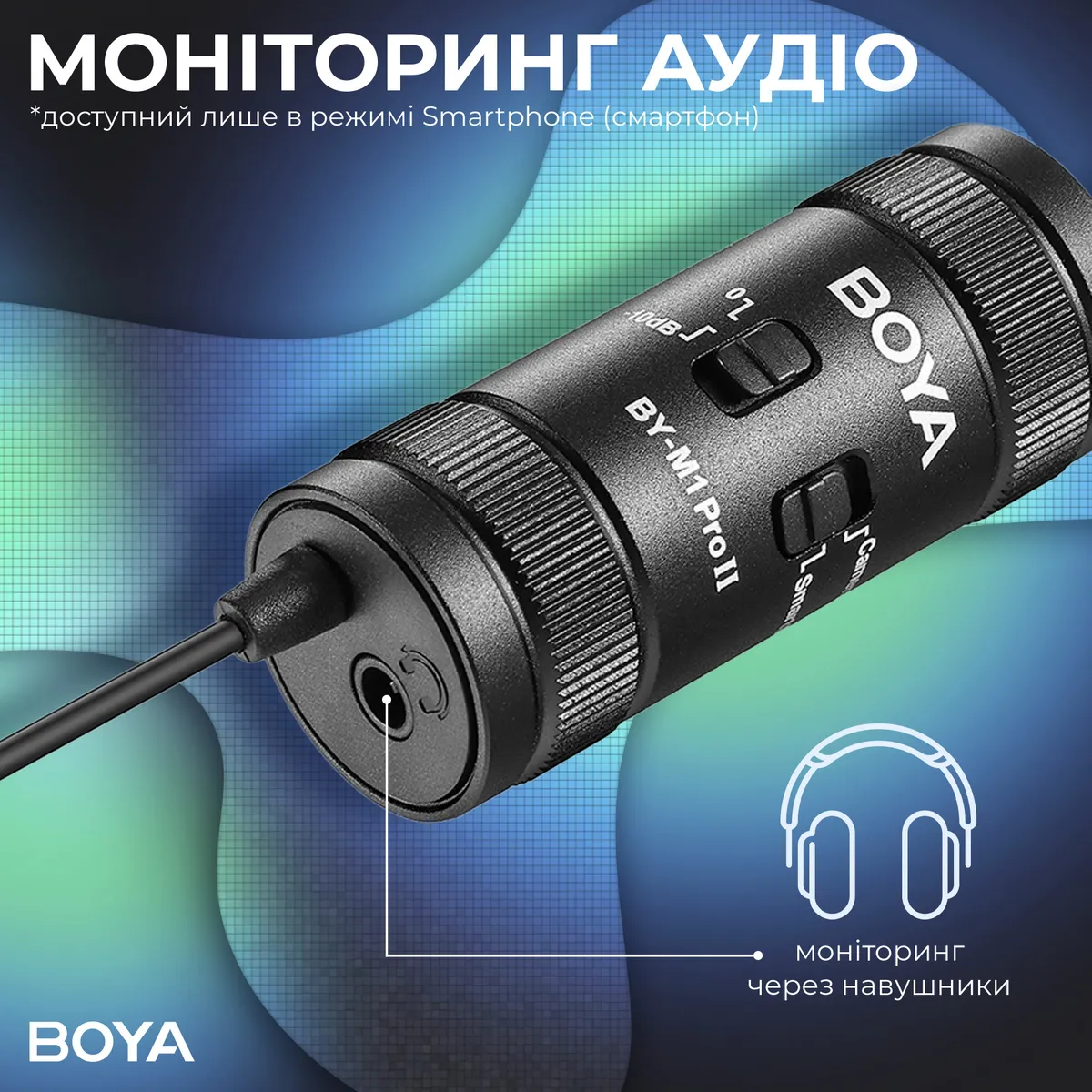 Мікрофон BOYA BY-M1 Pro II Black - мініатюра 7
