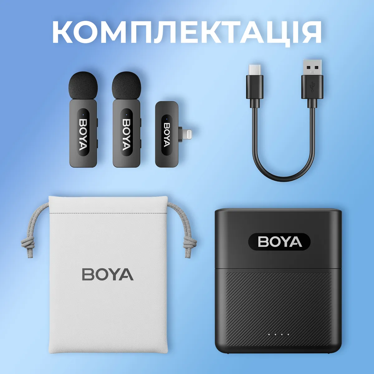 Мікрофон BOYA BY-V3 Lightning Black - мініатюра 11