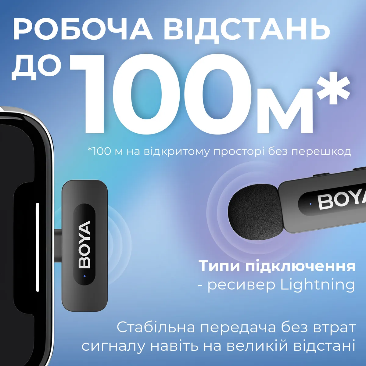 Мікрофон BOYA BY-V3 Lightning Black - мініатюра 7
