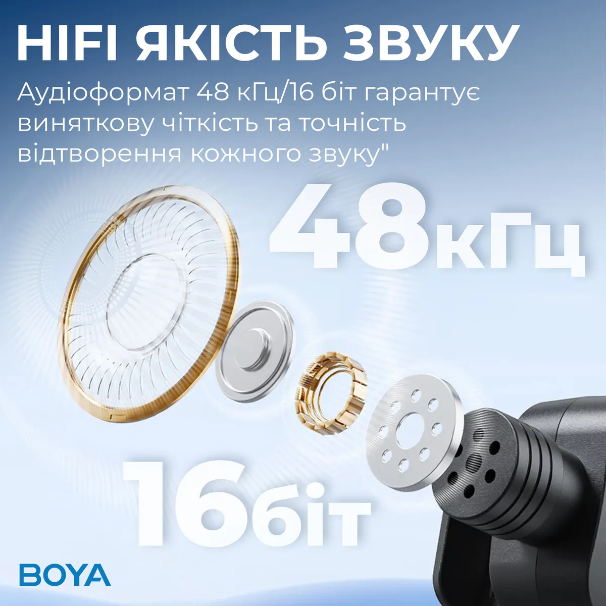 Мікрофон BOYA BY-V3 Lightning Black - мініатюра 8