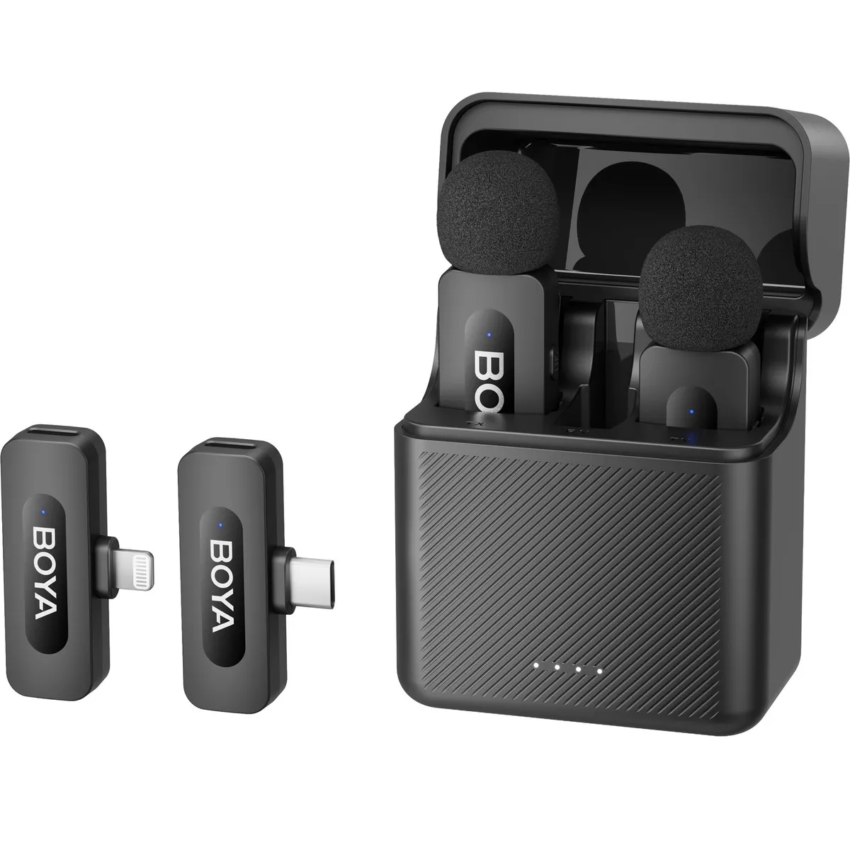 Мікрофон BOYA BY-V3 combo Type-C/Lightning Black - зображення 1