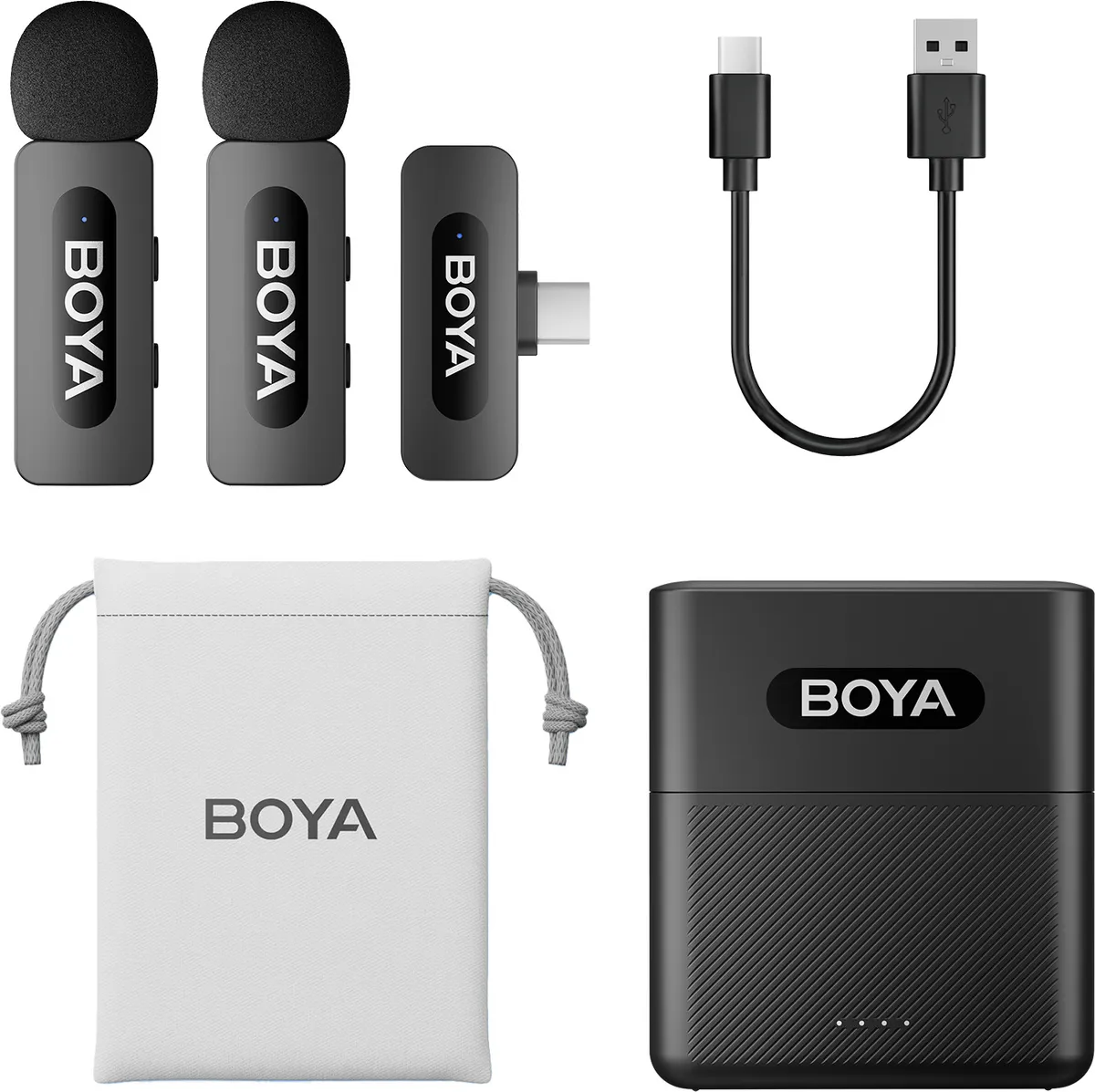 Мікрофон BOYA BY-V30 Type-C Black - мініатюра 2