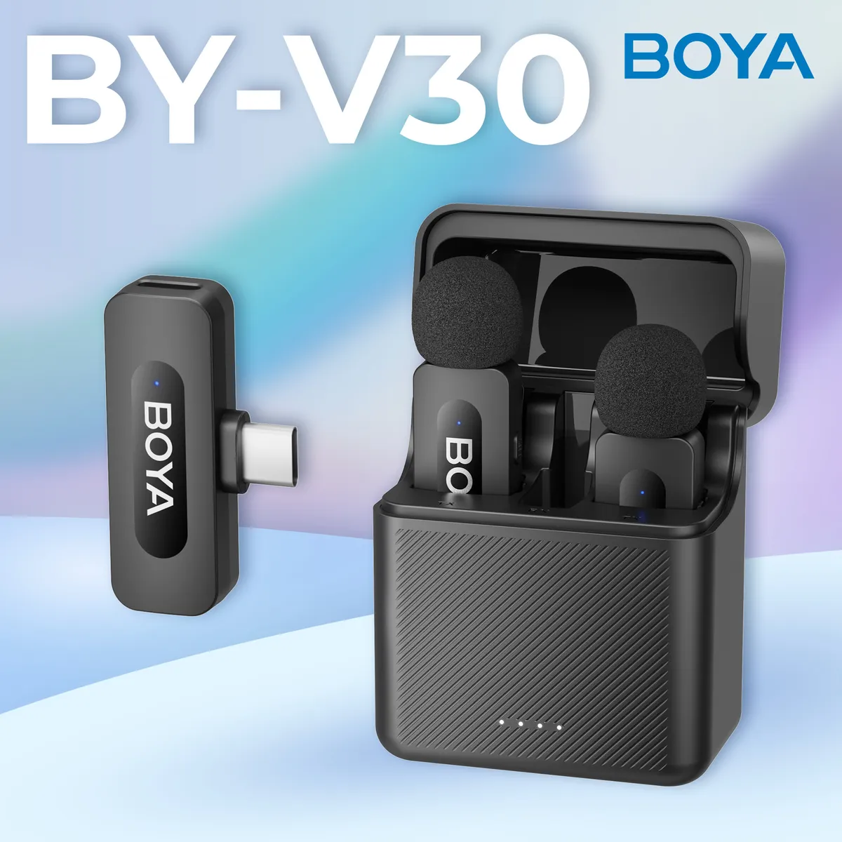 Мікрофон BOYA BY-V30 Type-C Black - мініатюра 5