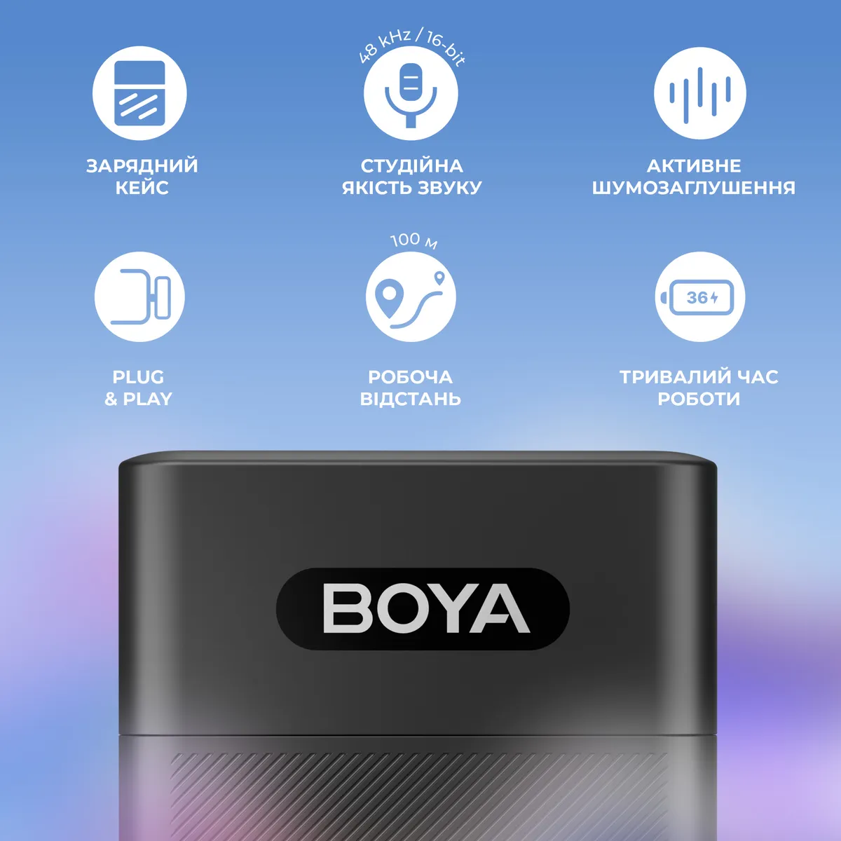 Мікрофон BOYA BY-V35 TRS for camera Black - мініатюра 13