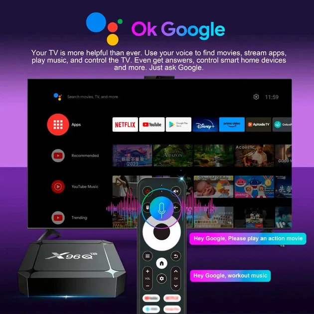 HD медіаплеєр X96Q Android (RK3518/2GB/32GB) - мініатюра 6