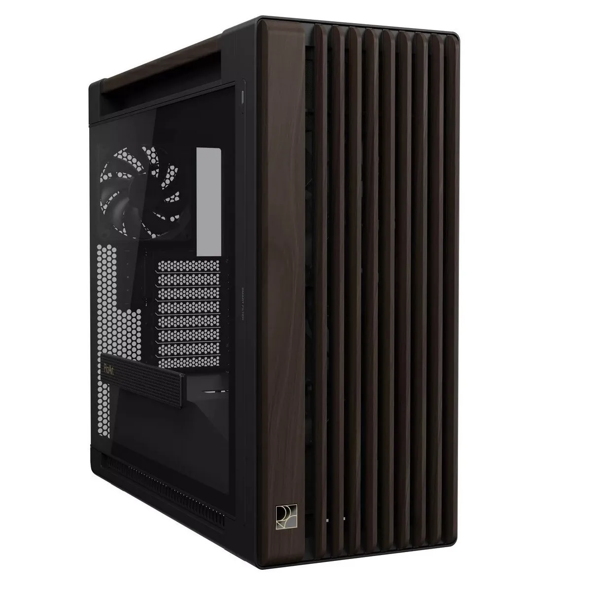 Корпус Asus ProArt PA602 Walnut Wood Tempered Glass Modern Black (90DC00J0-B09030) - мініатюра 3