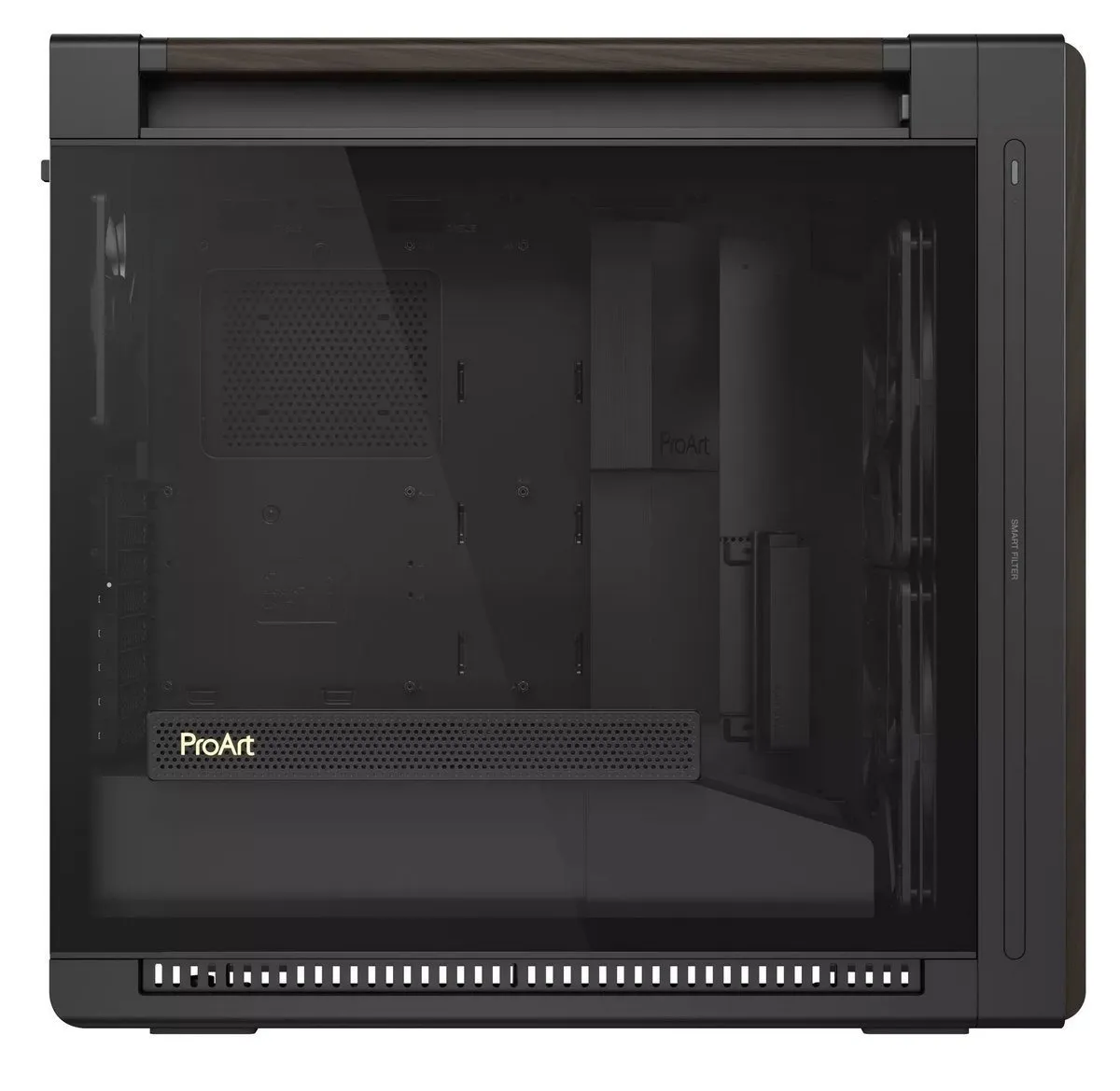 Корпус Asus ProArt PA602 Walnut Wood Tempered Glass Modern Black (90DC00J0-B09030) - мініатюра 8