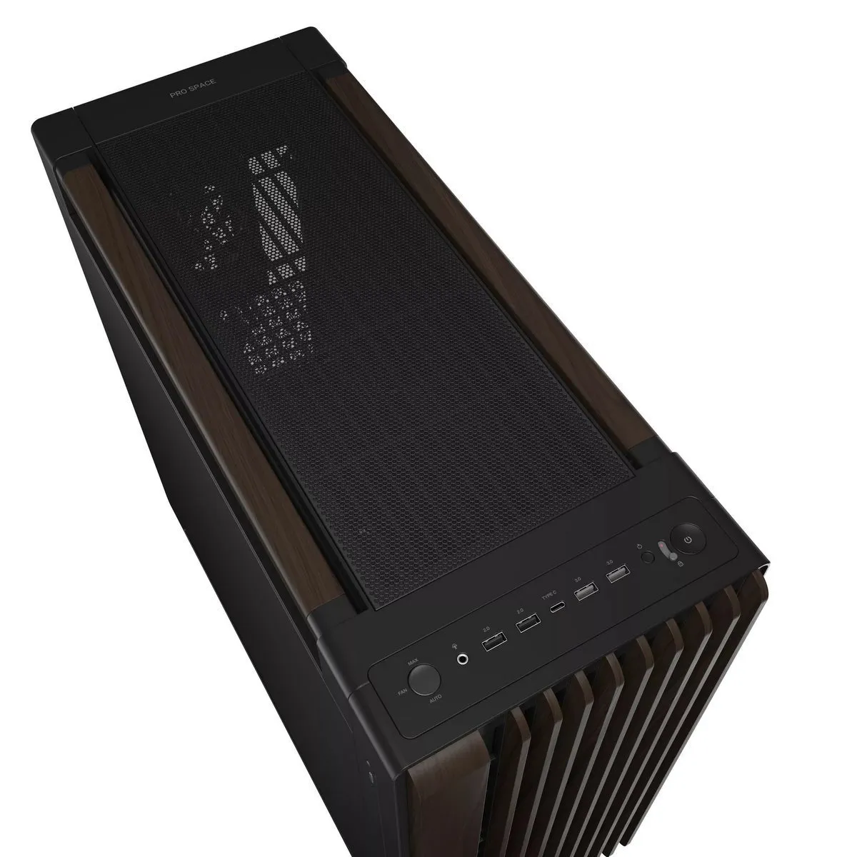 Корпус Asus ProArt PA602 Walnut Wood Metal Panel Modern Black (90DC00J0-B09040) - мініатюра 11