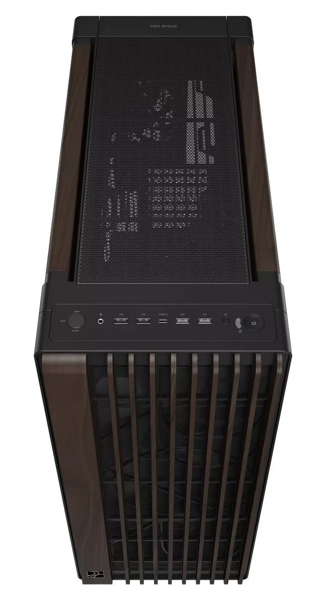 Корпус Asus ProArt PA602 Walnut Wood Metal Panel Modern Black (90DC00J0-B09040) - мініатюра 12