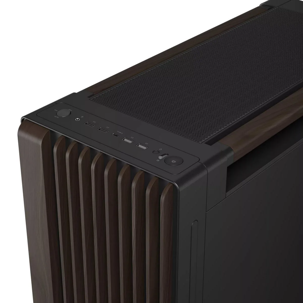 Корпус Asus ProArt PA602 Walnut Wood Metal Panel Modern Black (90DC00J0-B09040) - мініатюра 6