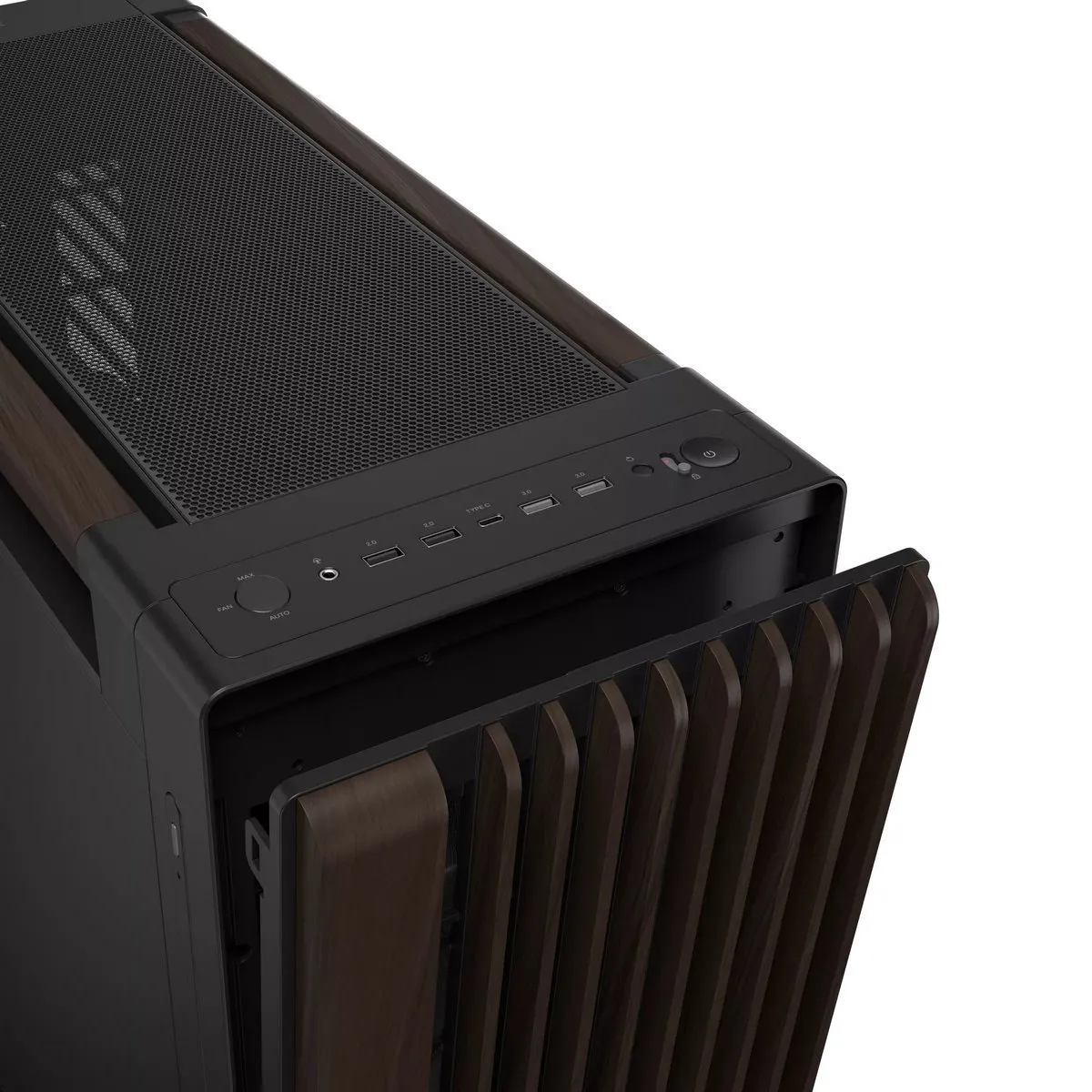 Корпус Asus ProArt PA602 Walnut Wood Metal Panel Modern Black (90DC00J0-B09040) - мініатюра 7