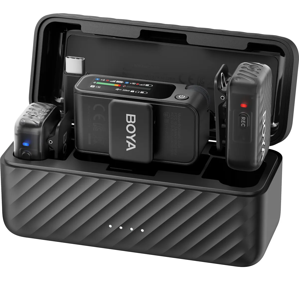 Мікрофон BOYA MIC 2-02 Type-C/TRS Black - зображення 1