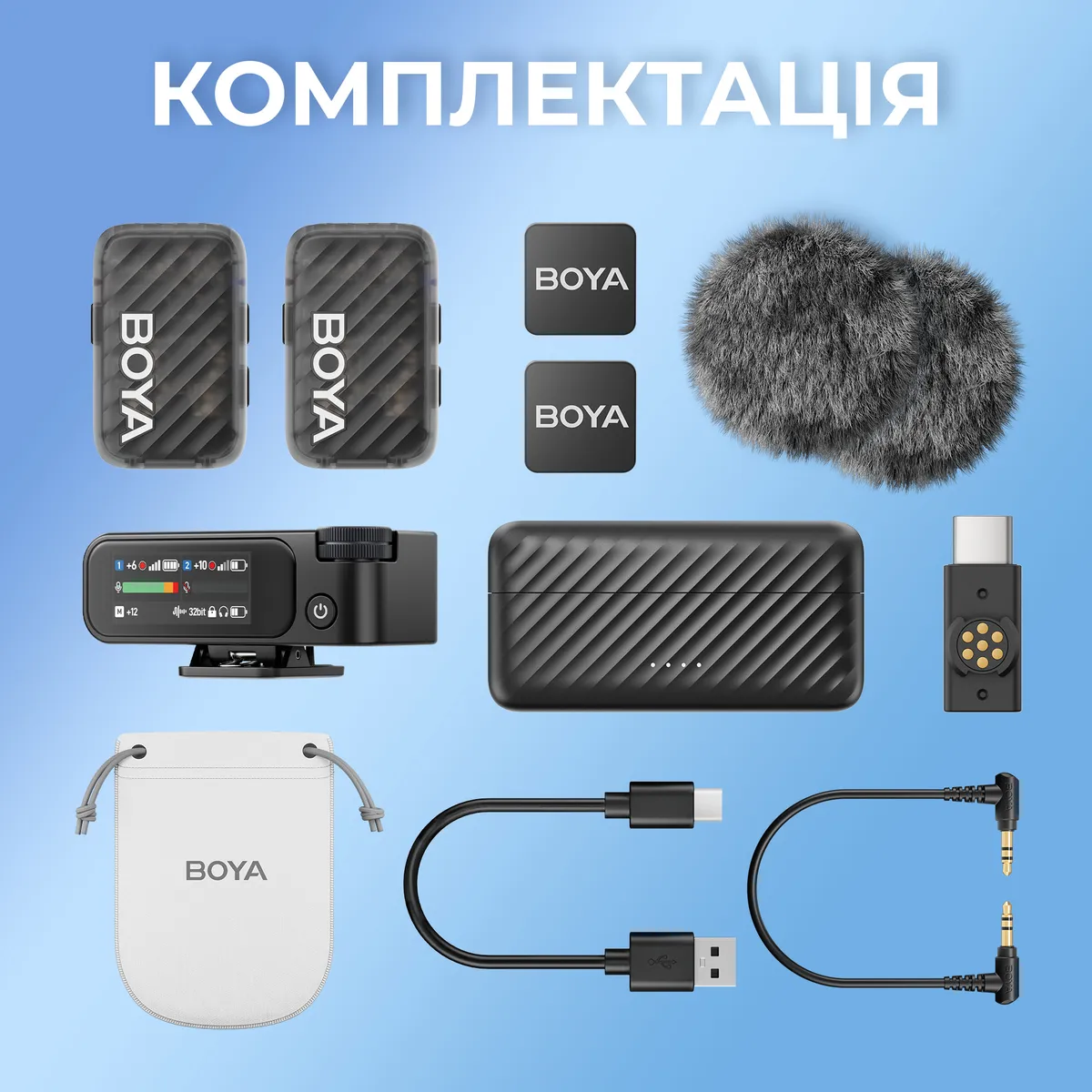 Мікрофон BOYA MIC 2-02 Type-C/TRS Black - мініатюра 18