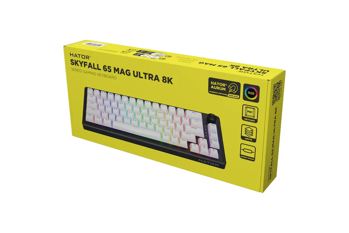 Клавіатура Hator Skyfall 65 MAG Ultra 8K Black/White (HTK1860UA) - мініатюра 7